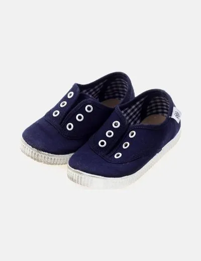 ZAPABOO Zapatillas lona azul marino