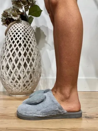 Zapatilla Casa Corazón CHEERFUL Gris