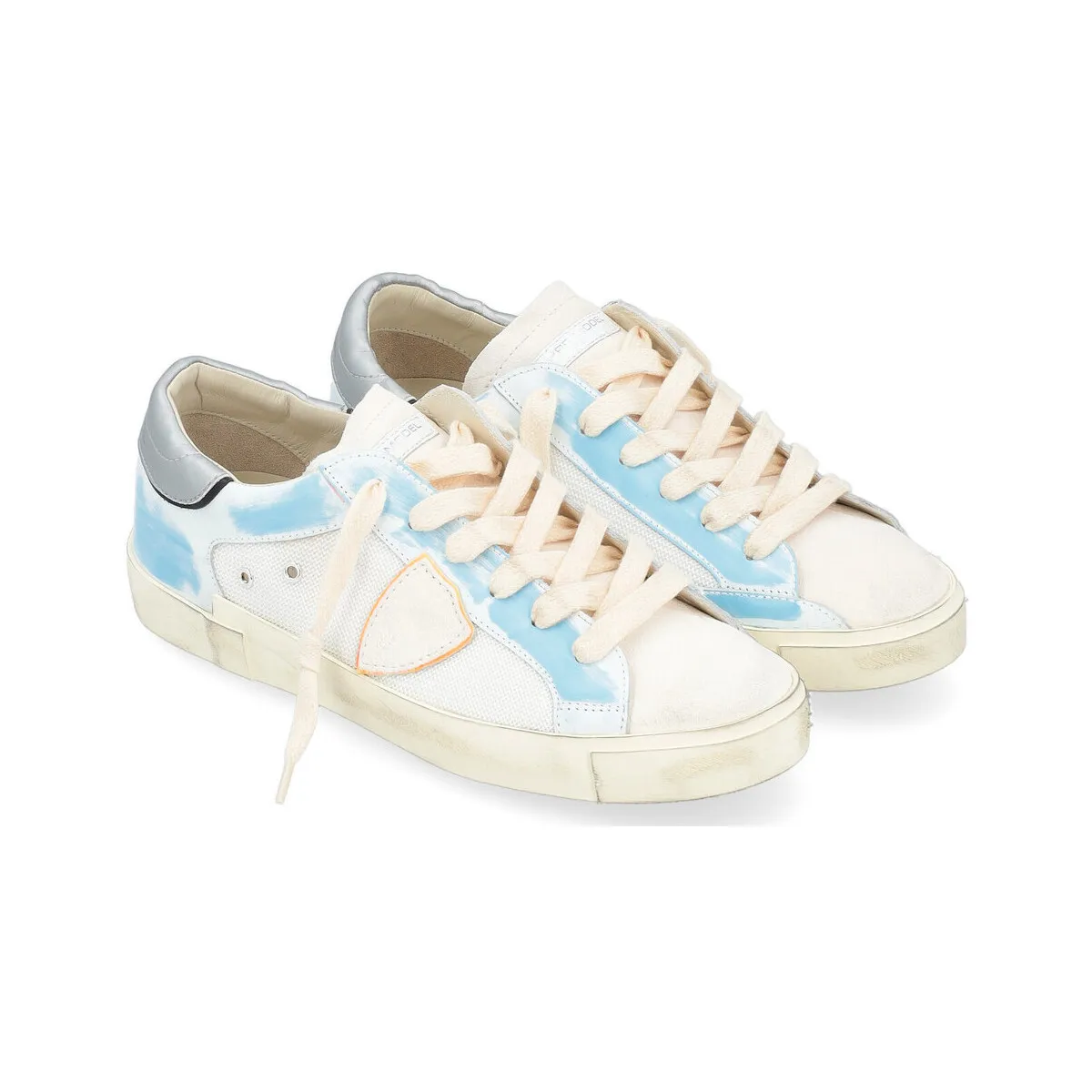 Zapatilla para hombre  Paris X blanco y azul