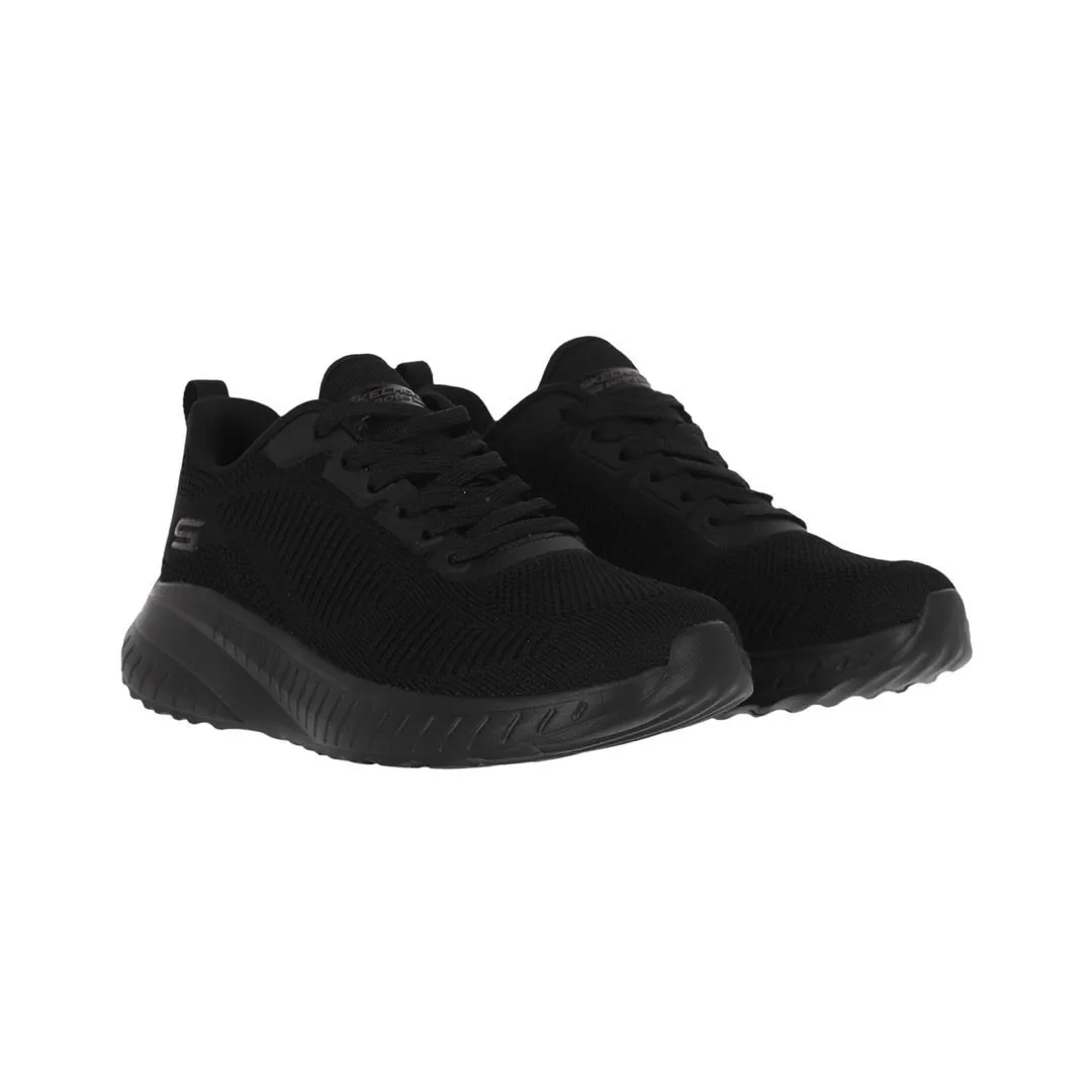 Zapatilla Skechers Bobs Squad Chaos – Face Off Negro Mujer