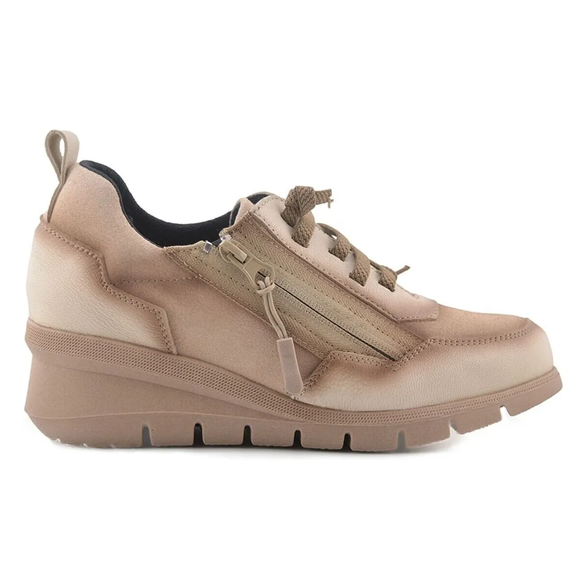 Zapatillas Casual beige de Piel by