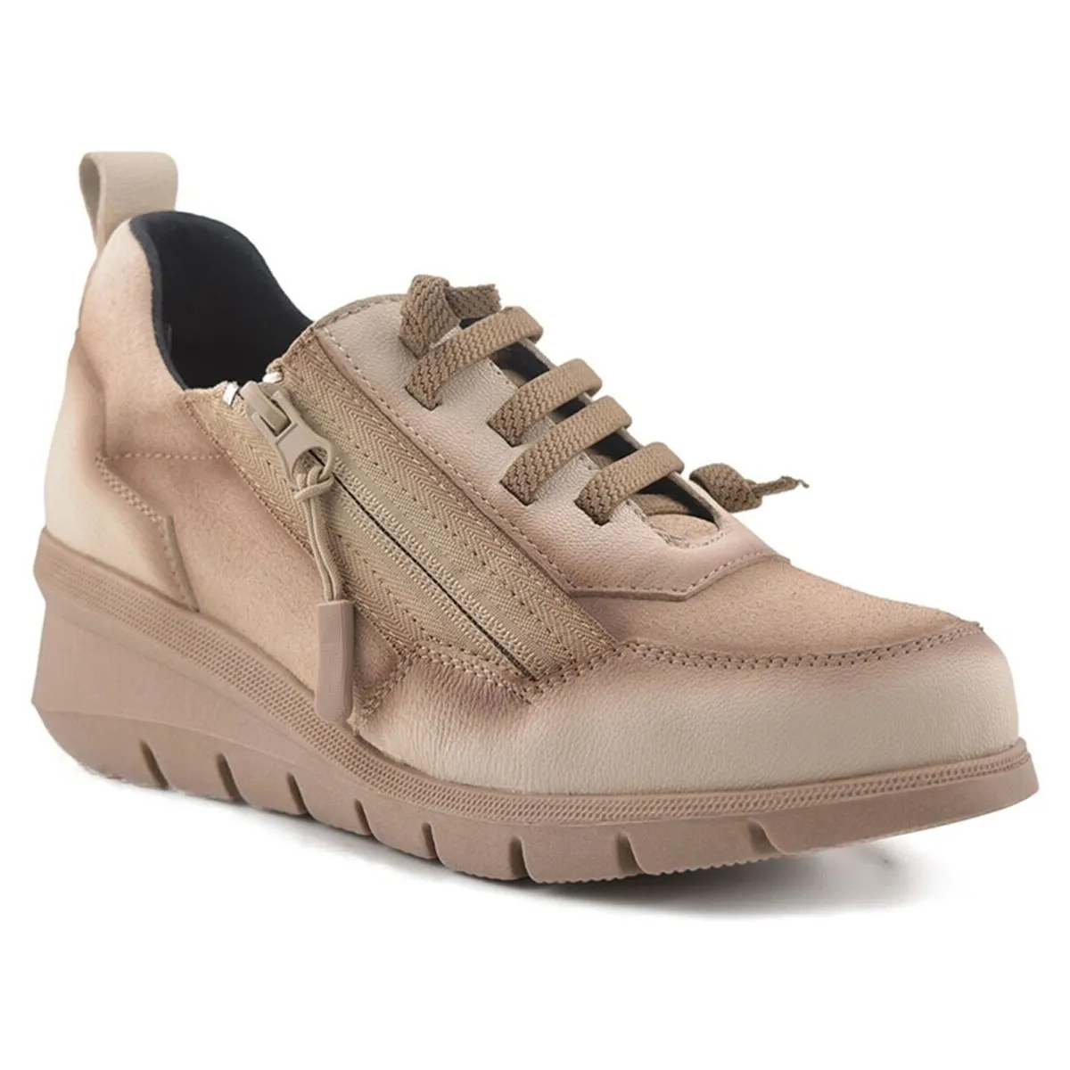 Zapatillas Casual beige de Piel by