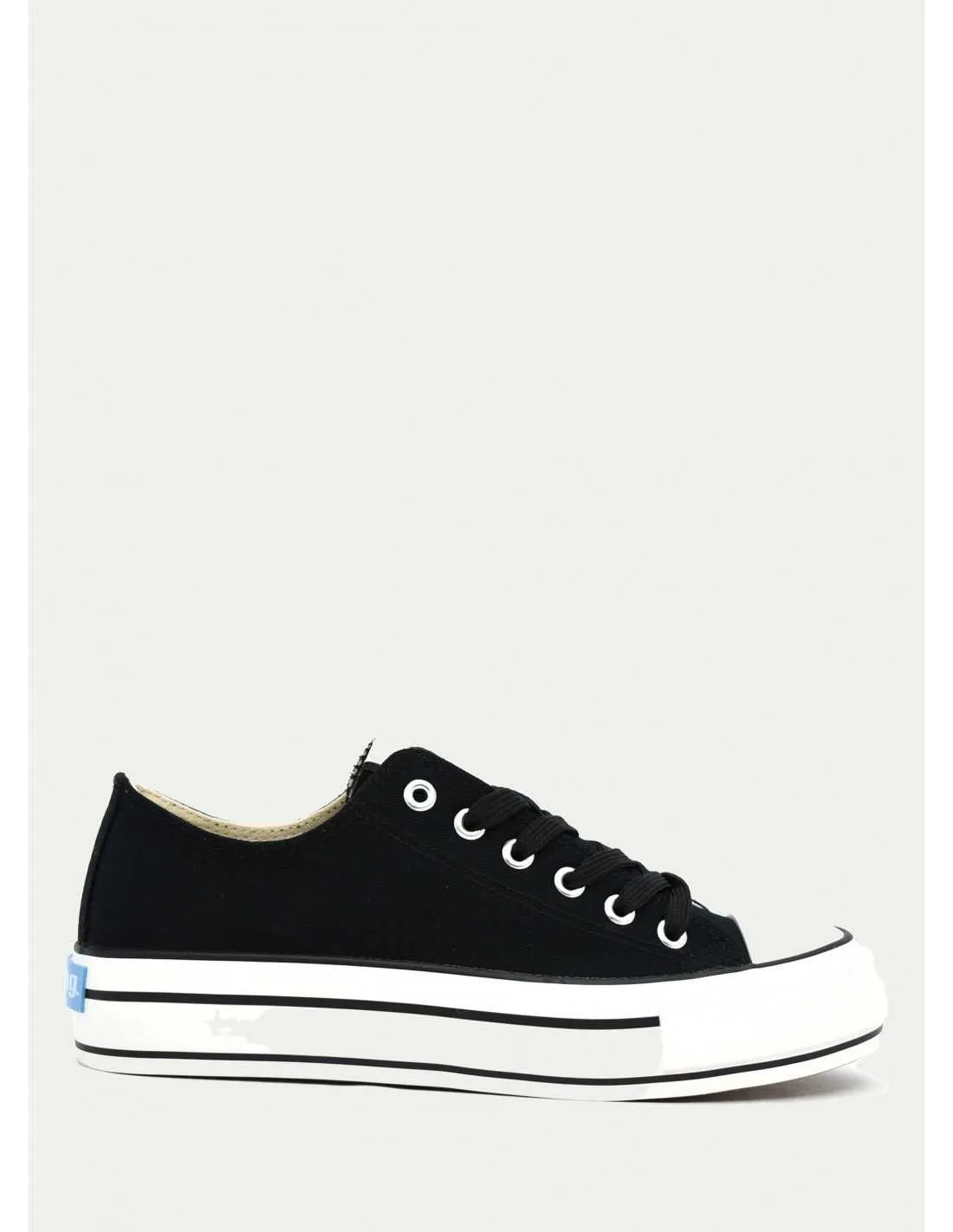 ZAPATILLAS DE LONA MUSTANG 60173 NEGRO 