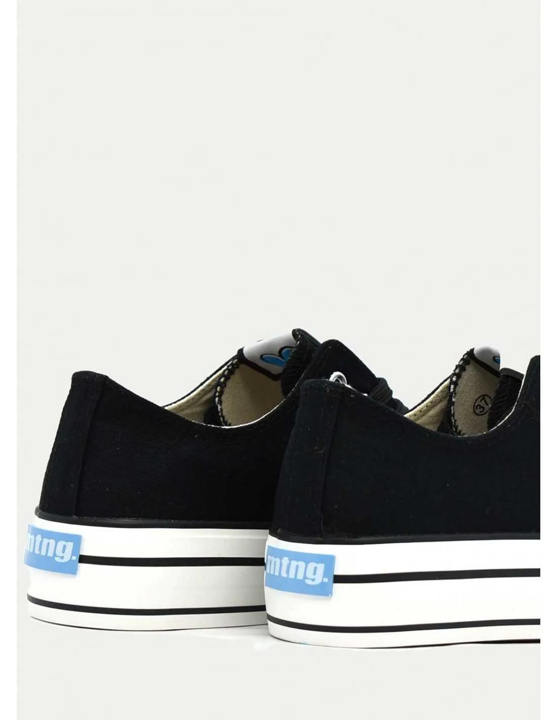 ZAPATILLAS DE LONA MUSTANG 60173 NEGRO 