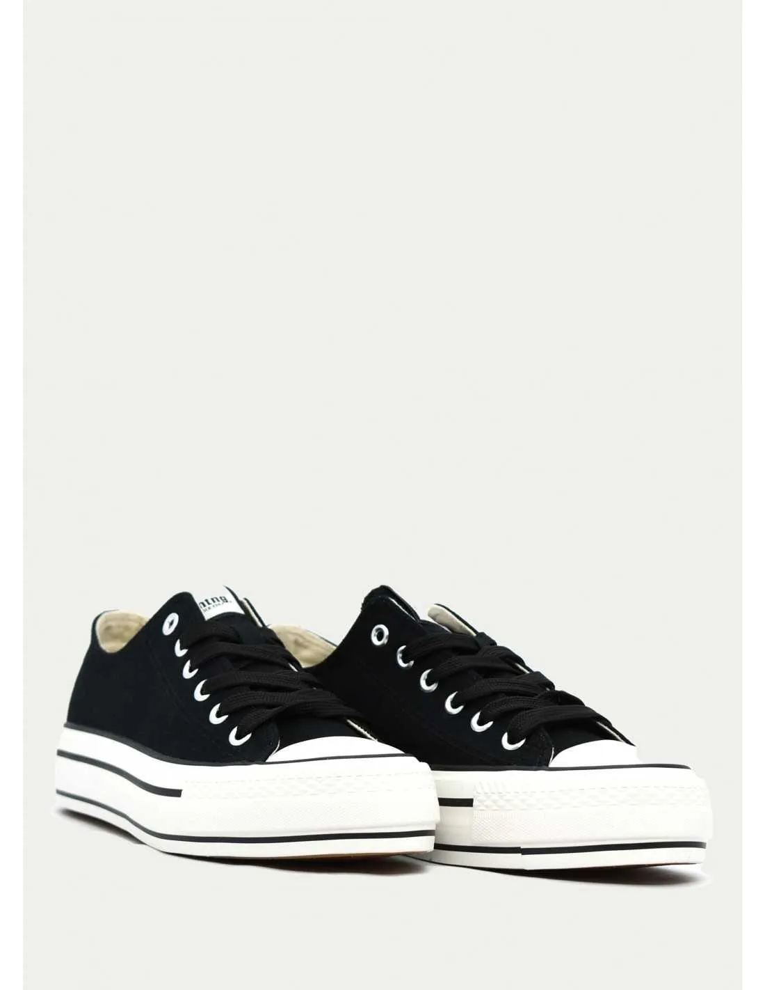 ZAPATILLAS DE LONA MUSTANG 60173 NEGRO 