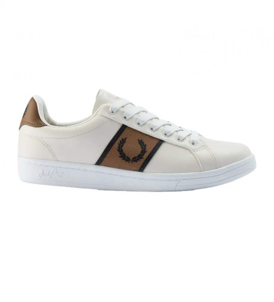Zapatillas de piel B721 Branded beige