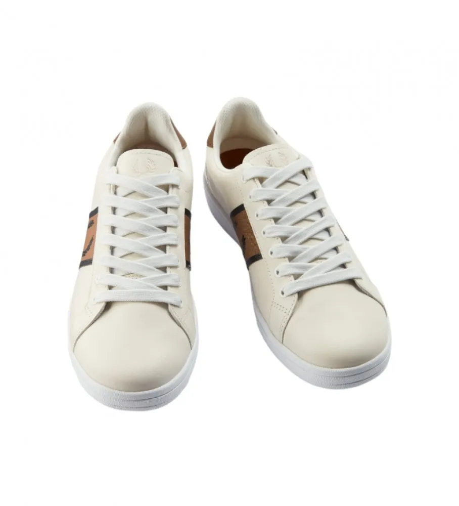 Zapatillas de piel B721 Branded beige