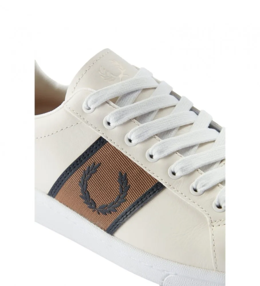 Zapatillas de piel B721 Branded beige