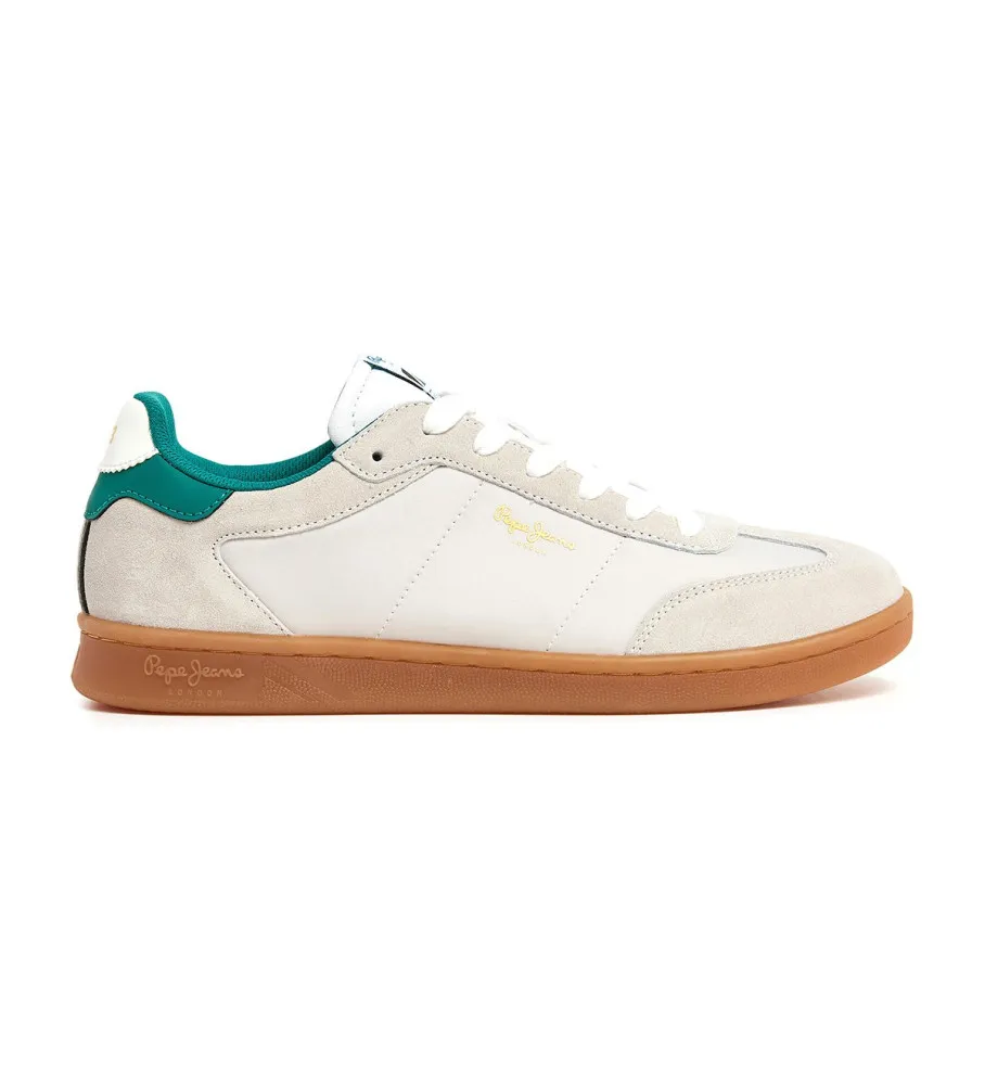 Zapatillas de Piel Player Combi beige