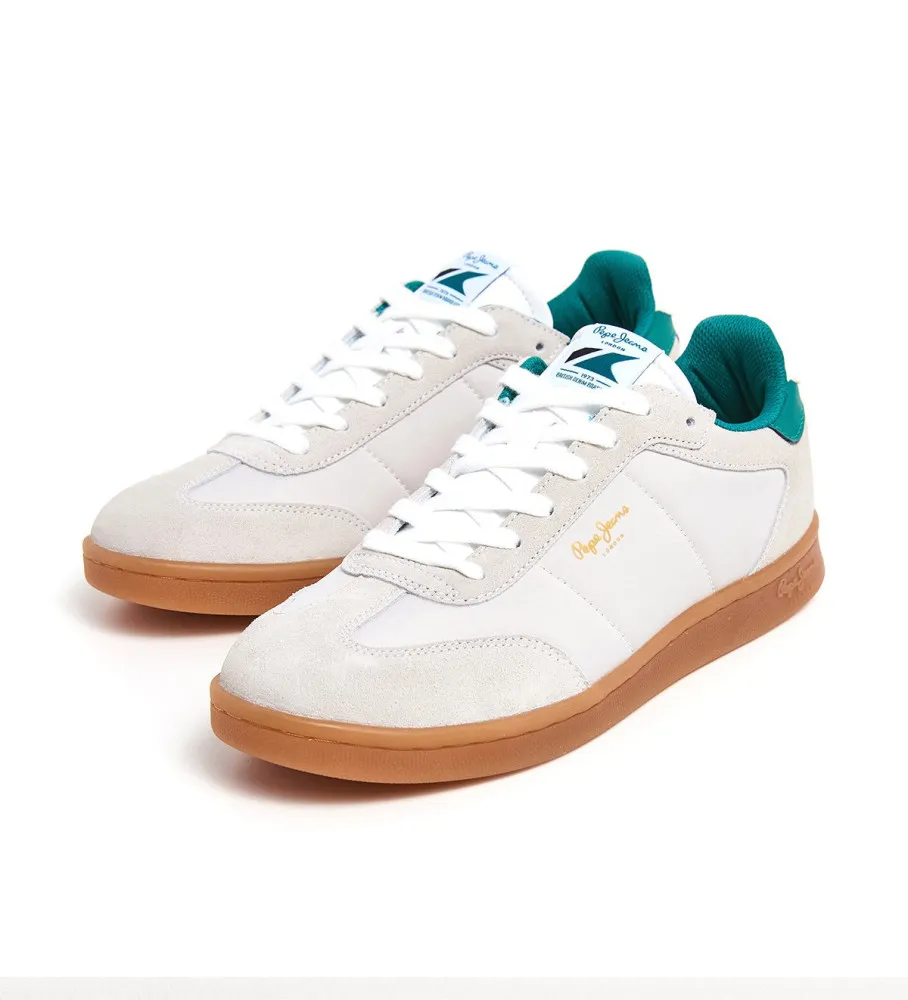 Zapatillas de Piel Player Combi beige