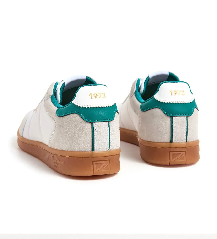 Zapatillas de Piel Player Combi beige