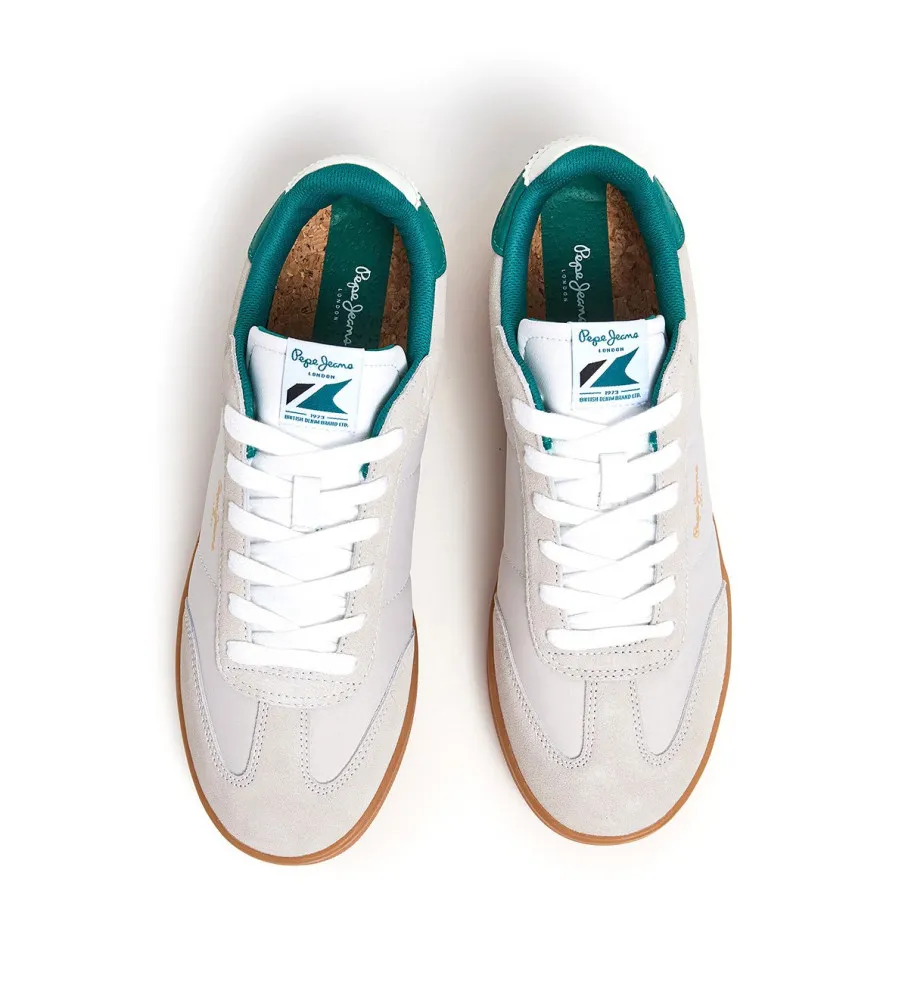 Zapatillas de Piel Player Combi beige