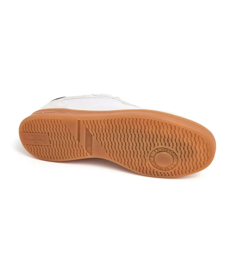 Zapatillas de Piel Player Combi beige