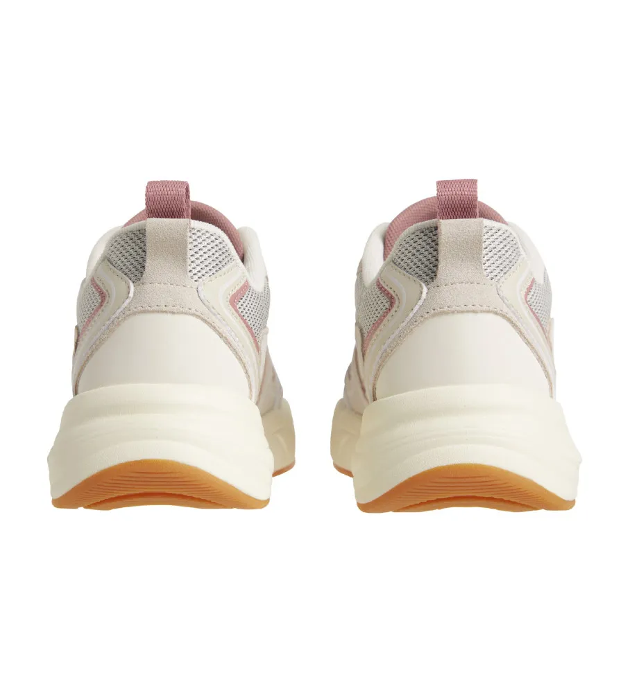 Zapatillas de piel Retro Tennis beige