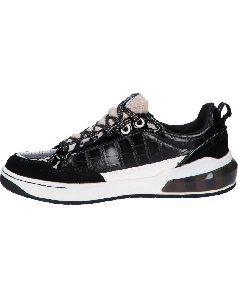 Zapatillas deporte de Mujer PEPE JEANS PLS31248 MARBLE CROCO 999 BLACK