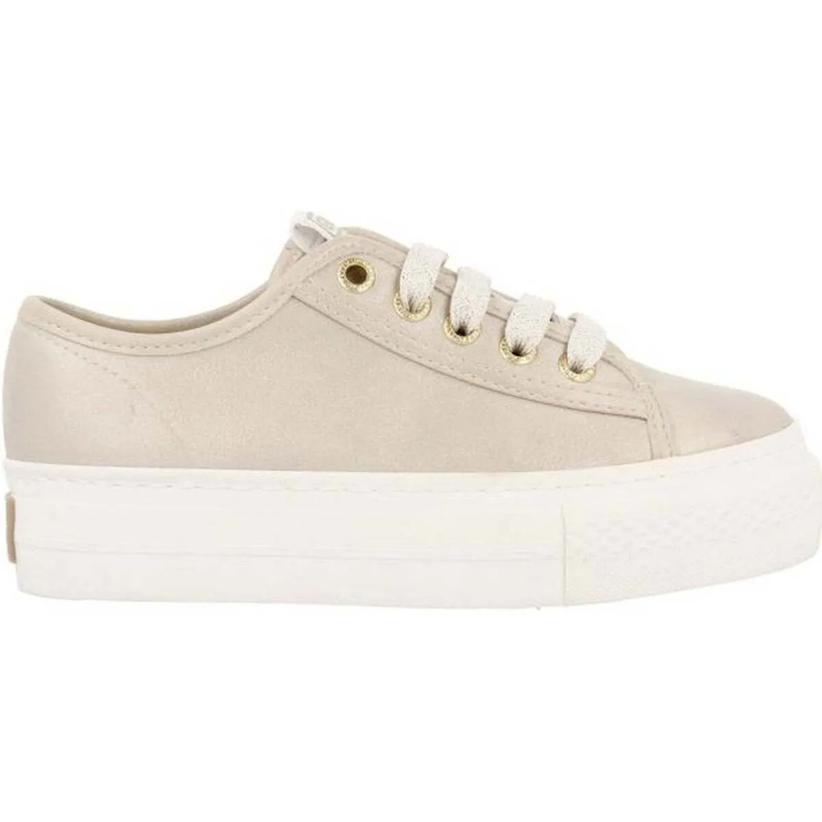 ZAPATILLAS DOBLE SUELA BEIGE NIÑA  58044