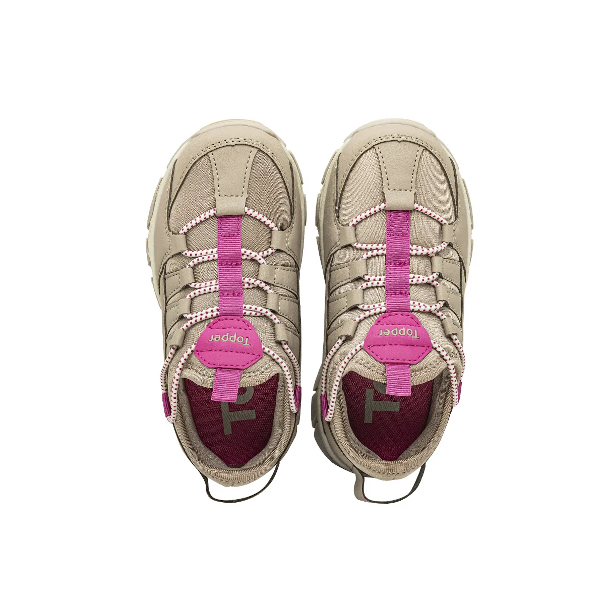 Zapatillas Trekking Topper Serra Niña Beige