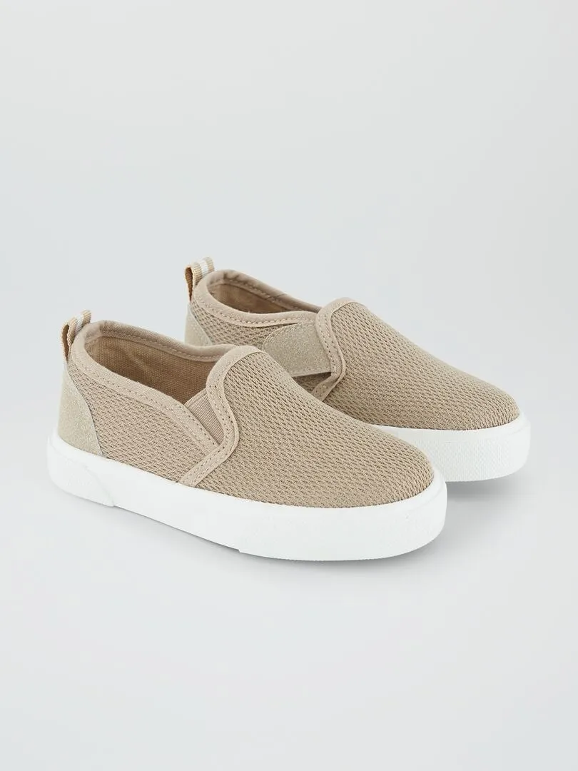 ZAPATILLAS 'SLIPON'  BEIGE