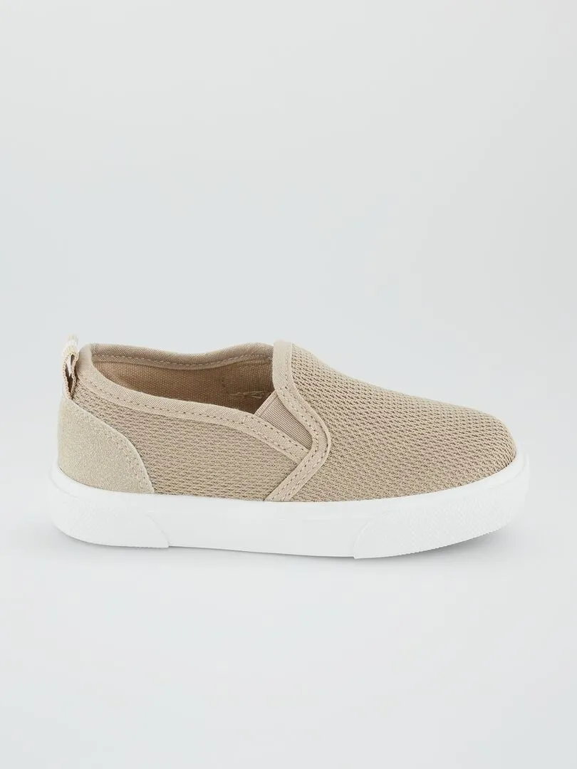 ZAPATILLAS 'SLIPON'  BEIGE