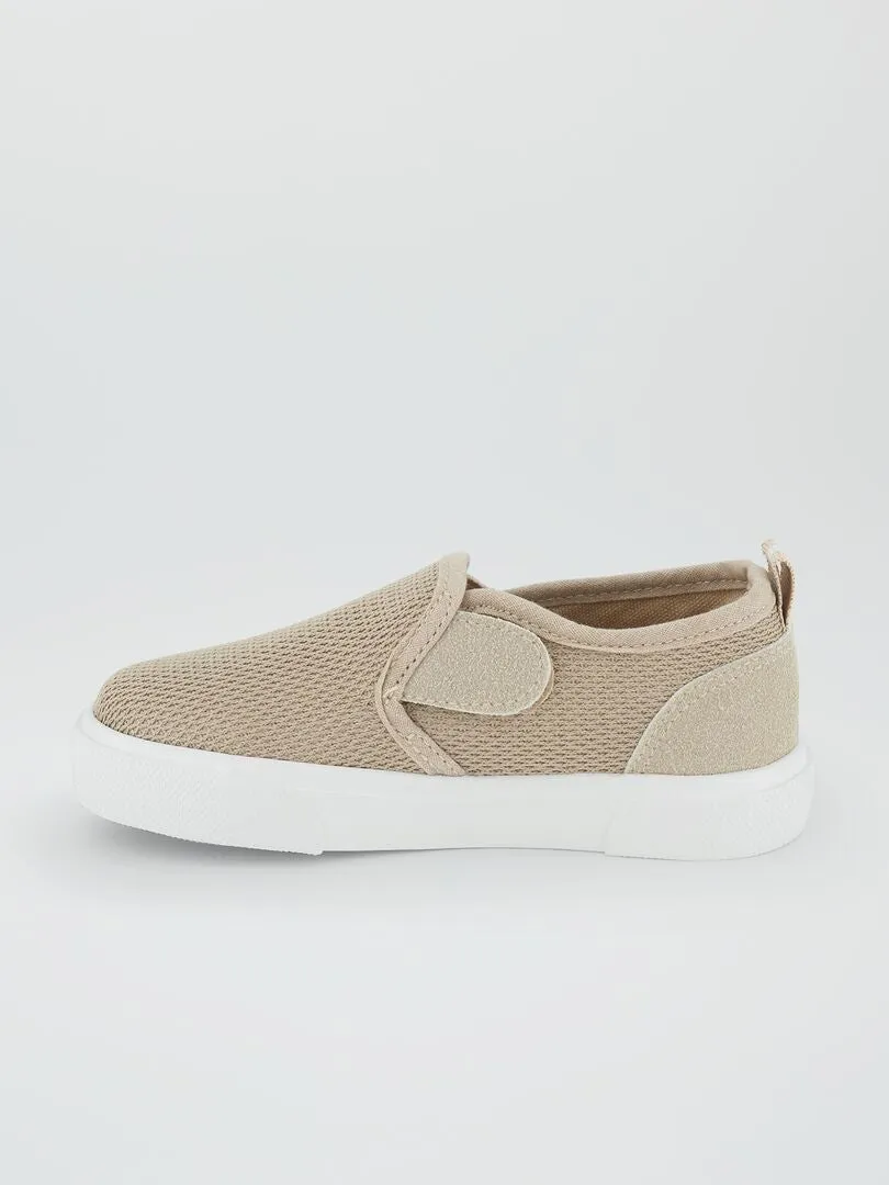 ZAPATILLAS 'SLIPON'  BEIGE