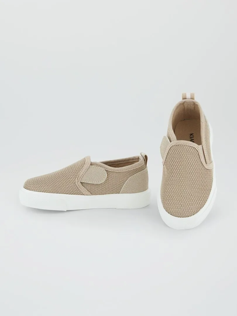 ZAPATILLAS 'SLIPON'  BEIGE