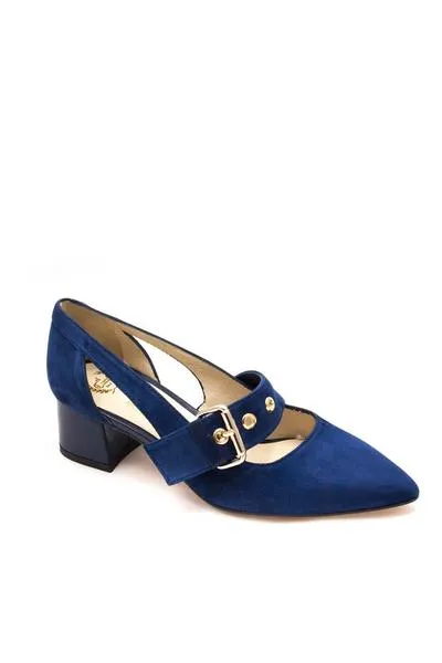 zapato el cuco hebilla azul