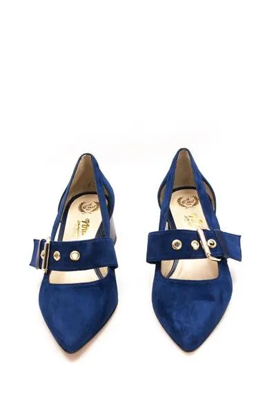 zapato el cuco hebilla azul