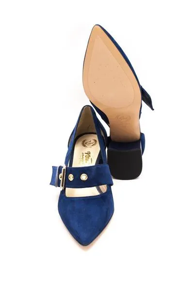 zapato el cuco hebilla azul