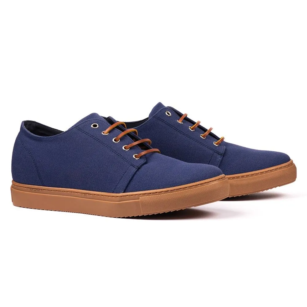 Zapatos Con Alzas Para Hombre Catania Azul Masaltos