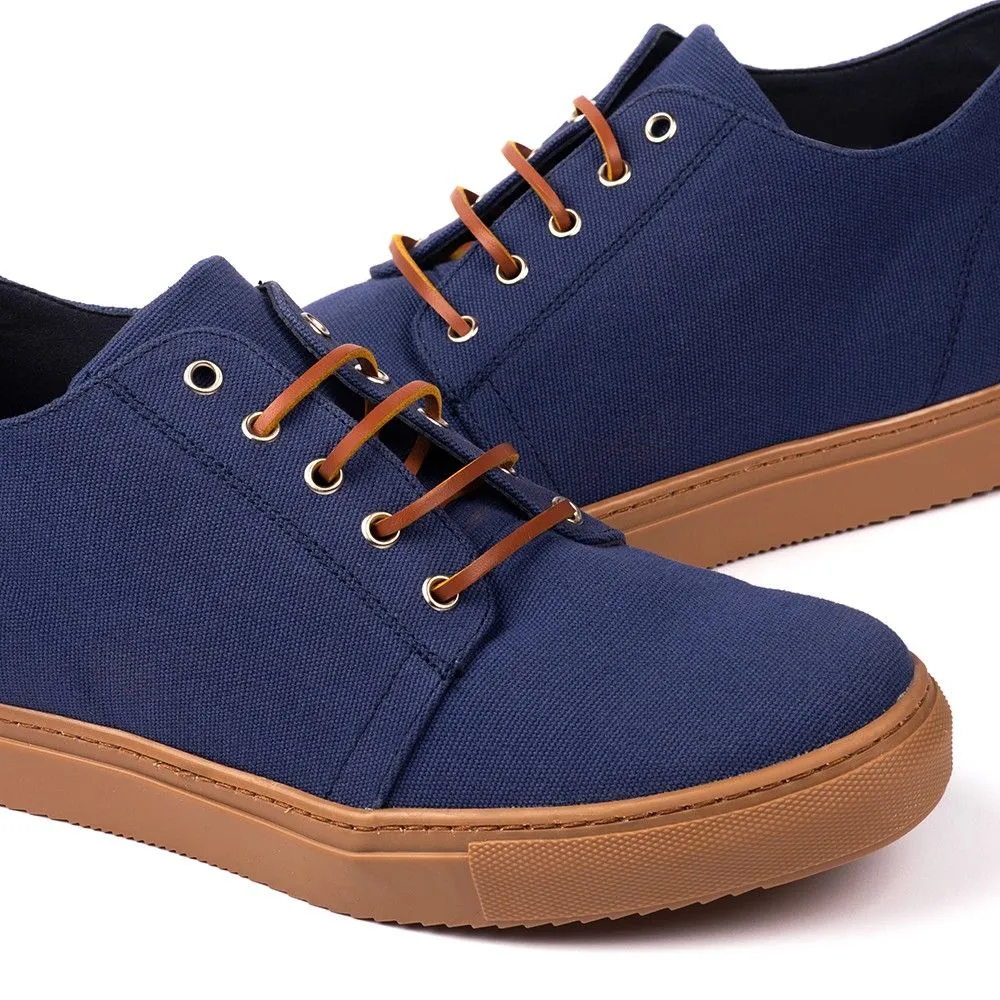 Zapatos Con Alzas Para Hombre Catania Azul Masaltos