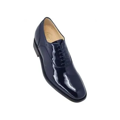 Zapatos Con Alzas Para Hombre Charol Azul Masaltos