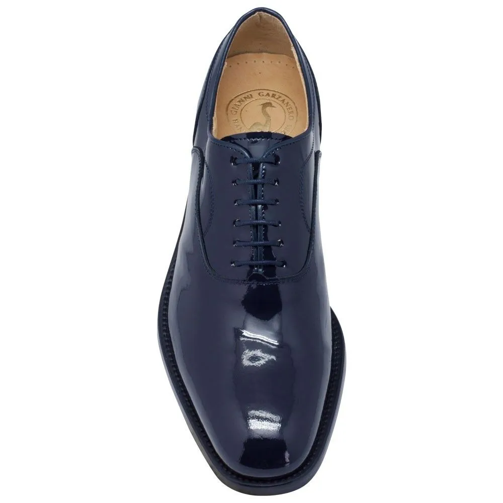 Zapatos Con Alzas Para Hombre Charol Azul Masaltos
