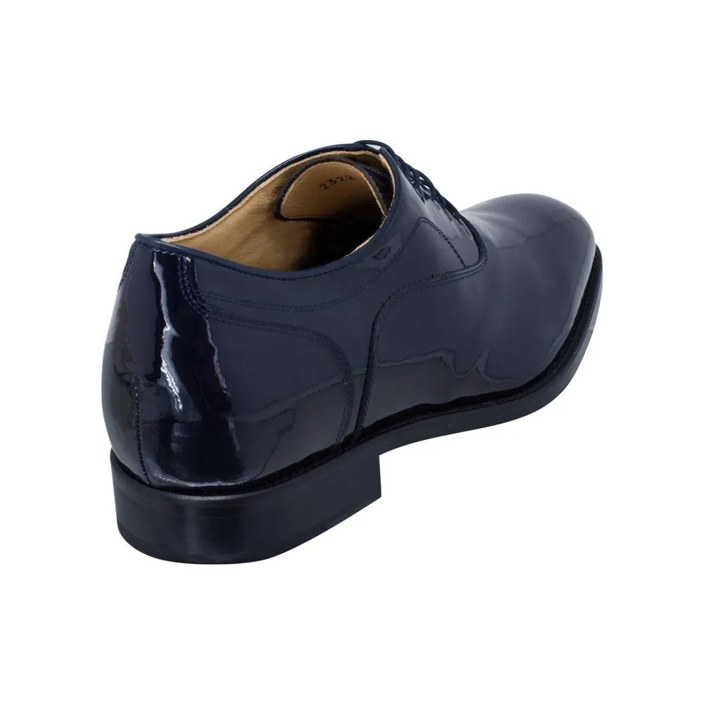 Zapatos Con Alzas Para Hombre Charol Azul Masaltos