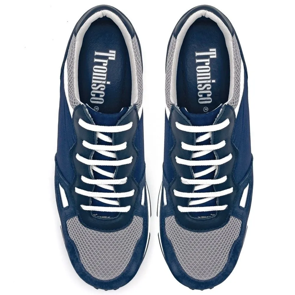 Zapatos Con Alzas Para Hombres Toronto Azul Masaltos