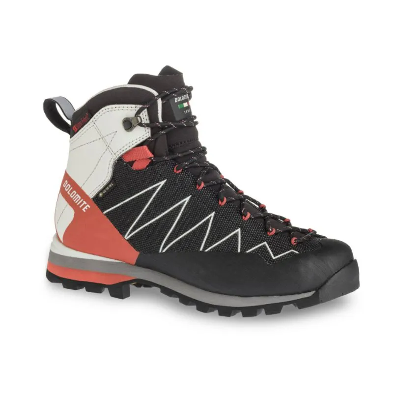 ZAPATOS DE APROXIMACIóN DOLOMITE CRODAROSSA PRO GORETEX 2.0 (BLACK/PAPRIKA RED) MUJER