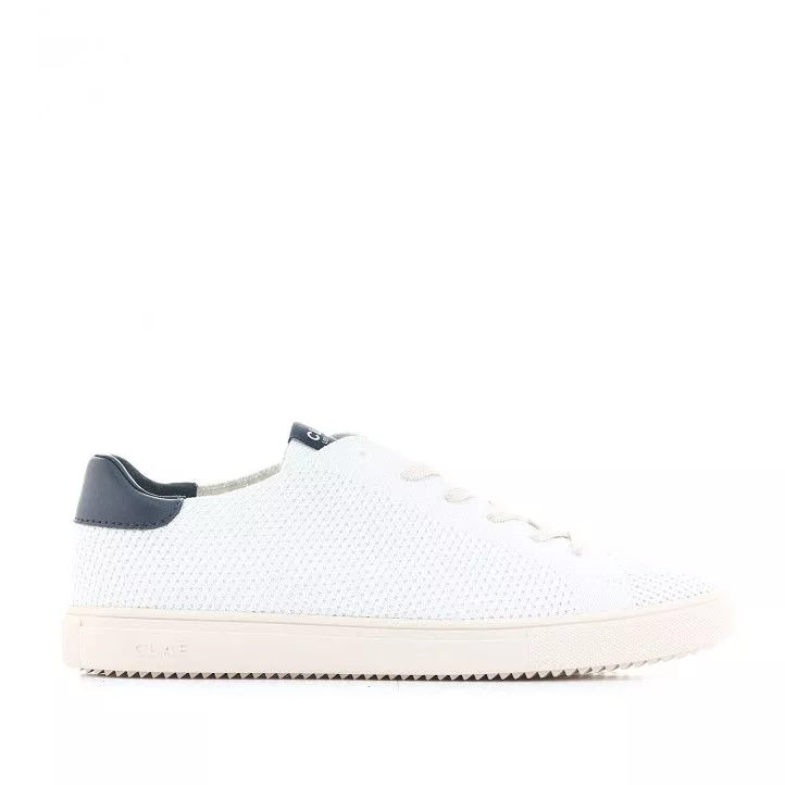 Zapatos sport CLAE blancas con parte trasera azul